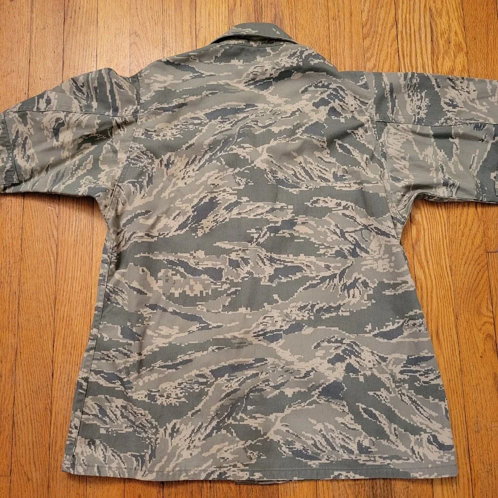 4 US Air Force 10R Utility Coat Grey‎ Digital Tiger Stripe Camo Jacket Military